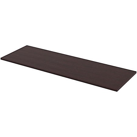 Lorell® Quadro Sit-To-Stand Laminate Table Top, 72"W x 24"D, Espresso