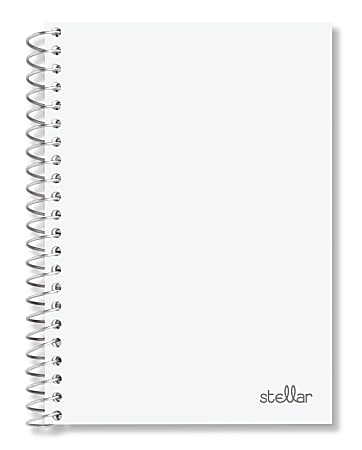 Office Depot® Brand Stellar Notebook, 4-1/2" x 7", 1 Subject, College Ruled, 100 Sheets, White