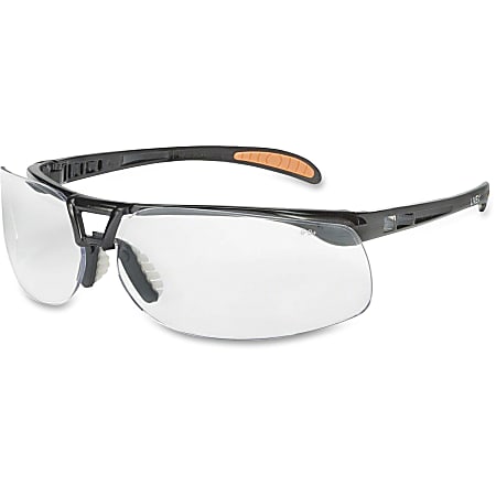 Uvex Safety Protege Floating Lens Eyewear - Scratch Resistant, Comfortable, Flexible, Lightweight, Cushioned, Temple Tip Pad - Eye, Particulate, Impact, Visibility Protection - Polycarbonate Lens, Polycarbonate Frame, Polycarbonate Temple - Clear