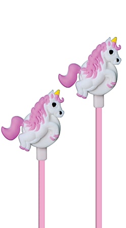 Bytech Unicorn Wired Earbuds, Pink, BYAUEB152PK