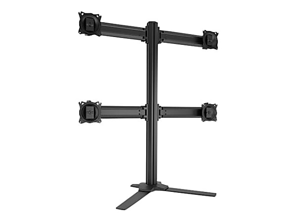 Chief KONTOUR K3F220B Desk Mount for Flat Panel Display - Black - Height Adjustable - 4 Display(s) Supported - 24" to 27" Screen Support - 59.97 lb Load Capacity - 75 x 75, 100 x 100 - VESA Mount Compatible