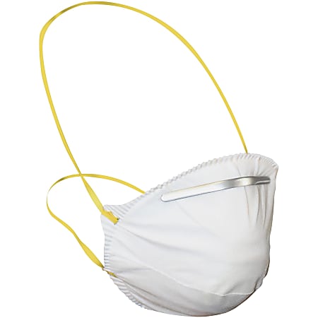 ProGuard Particulate Respirators - Universal Size - Mist, Dust, Respiratory, Pollen, Dust, Respiratory, Pollen Protection - White - Comfortable, Adjustable Nose-piece, Disposable, Disposable - 12 / Carton