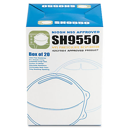 ProGuard Particulate Respirators - Mist, Dust, Respiratory, Pollen Protection - White - Comfortable, Adjustable Nose-piece, Disposable - 20 / Box ProGuard Particulate Respirators - Mist, Dust, Respiratory, Pollen Protection - White - Comfortable, Adjustable Nose-piece, Disposable - 20 / Box