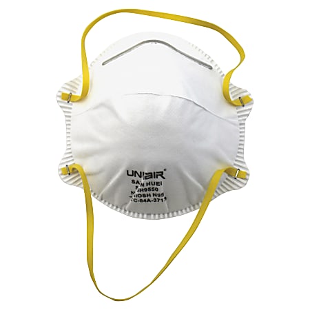 ProGuard Particulate Respirators - Mist, Dust, Respiratory, Pollen Protection - White - Comfortable, Adjustable Nose-piece, Disposable - 20 / Box ProGuard Particulate Respirators - Mist, Dust, Respiratory, Pollen Protection - White - Comfortable, Adjustable Nose-piece, Disposable - 20 / Box