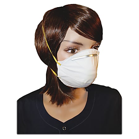 ProGuard Particulate Respirators - Mist, Dust, Respiratory, Pollen Protection - White - Comfortable, Adjustable Nose-piece, Disposable - 20 / Box ProGuard Particulate Respirators - Mist, Dust, Respiratory, Pollen Protection - White - Comfortable, Adjustable Nose-piece, Disposable - 20 / Box