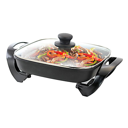 Better Chef Non Stick Electric Skillet Black - Office Depot