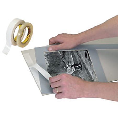 3M® 444 Double Sided Film Tape, 1/2" x 36 Yd., Clear, 6 Rolls