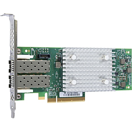 HPE StoreFabric SN1100Q 16Gb Dual Port - Host bus adapter - PCIe 3.0 low profile - 16Gb Fibre Channel x 2 - for ProLiant DL325 Gen10, DL345 Gen10, DL365 Gen10, DX360 Gen10, XL220n Gen10, XL290n Gen10