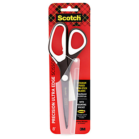 Scotch Multipurpose Scissors 7 Pointed GrayRed - Office Depot