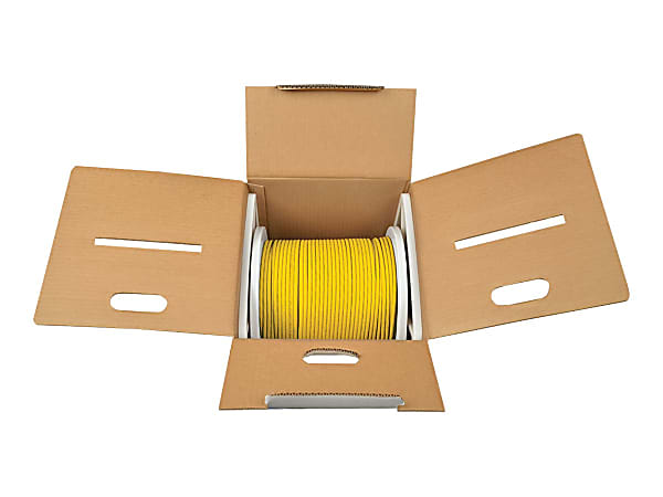 Eaton Tripp Lite Series Cat6 Gigabit Solid Core UTP PVC Bulk Ethernet Cable, Yellow, 1000 ft. (304.8 m), TAA - Bulk cable - TAA Compliant - 1000 ft - UTP - CAT 6 - IEEE 802.3ab/IEEE 802.5 - solid - yellow