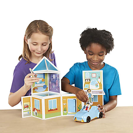 Melissa Doug Childrens Educational Toys Magnetivity Our House Magnetic Building Play Set Office Depot