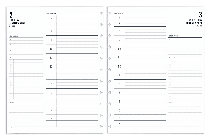 Bullet Journal: Agenda intemporel pré-rempli - format pratique 15,24cm x  22,86 cm - 100 pages