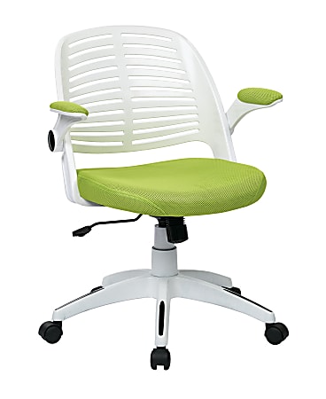 Ave Six Tyler Polyester Mid-Back Office Chair, Green/White