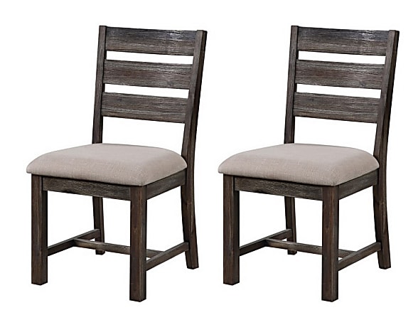 Coast to Coast Dining Chairs, Oatmeal, Set Of 2 Chairs