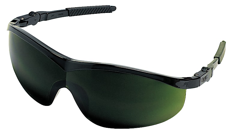 Storm Protective Eyewear, Green Lens, Polycarbonate, Filter 5.0, Black Frame
