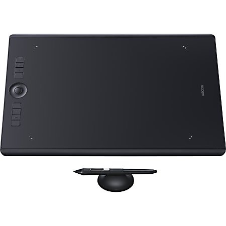 Wacom Intuos Pro Pen Tablet Large - Graphics Tablet - 12.24" x 8.50" - 5080 lpi - Touchscreen - Multi-touch Screen Wired/Wireless - Bluetooth/Wi-Fi - 8192 Pressure Level - Pen - PC, Mac - Black
