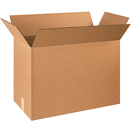 Partners Brand Corrugated Boxes, 18"H x 12"W x 24"D, 15% Recycled, Kraft Brown, Bundle Of 20