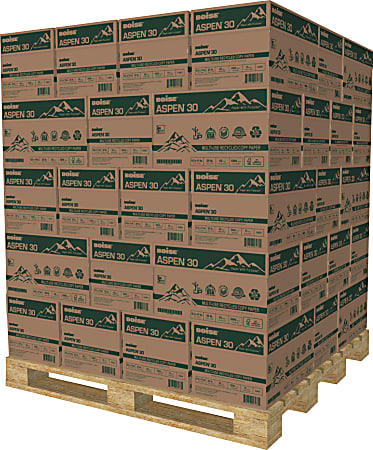 Boise® ASPEN® 30 Multi-Use Printer & Copy Paper, 400 Reams, White, Letter Size, 200000 Sheets Per Pallet - 054901-519SKD