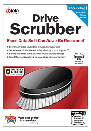 DriveScrubber - Erase Data So It Can NEVER Be Recovered &trade;