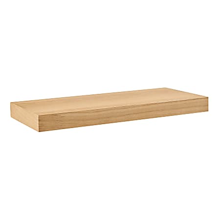 Eurostyle Barney Floating Shelf, 2”H x 24”W x 10”D, Oak