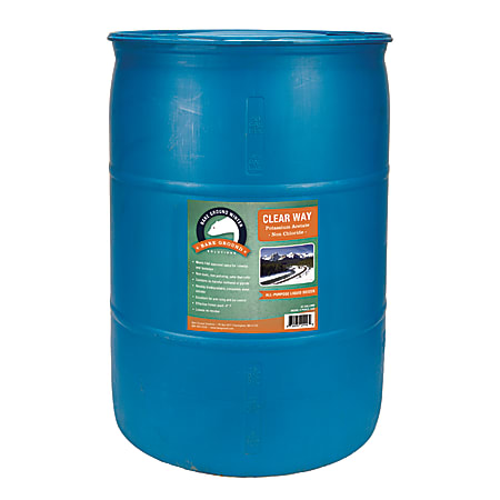 Bare Ground Clear Way Non-Chloride Potassium Acetate Liquid De-Icer, 55 Gallons