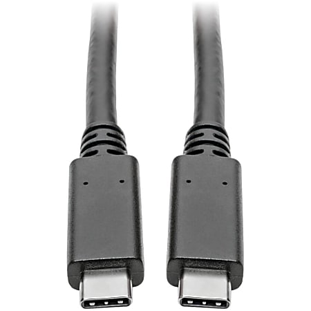 Tripp Lite USB C to USB Type C Cable 3.1 Gen 1, 5 Gbps 3A Rating M/M 6ft - 1x USB Type C Male Thunderbolt 3 - U420006