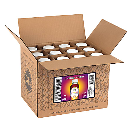 GT Synergy Organic Lemon Berry Kombucha 10 Fl oz Pack Of 12