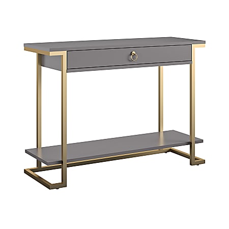 Ameriwood™ Home Camila Console Table, 30"H x 41-5/8"W x 14-3/4"D, Gold/Gray