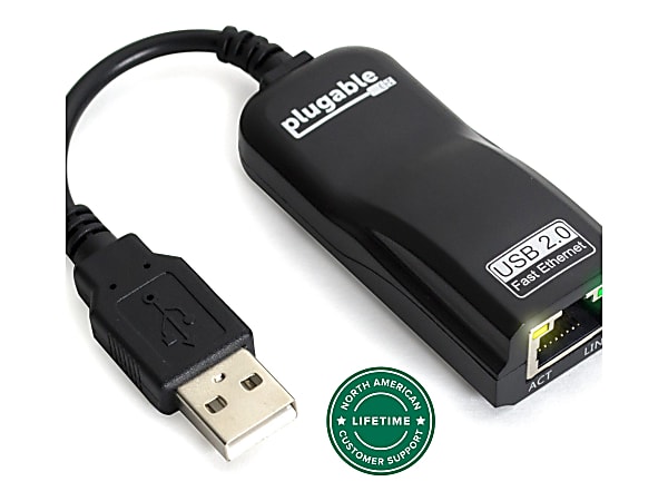 Plugable USB2-E100 - Network adapter - USB 2.0 - 10/100 Ethernet