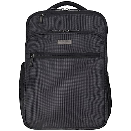 Kenneth Cole Reaction Brooklyn Commuter Business Backpack With 16" Laptop Pocket, Pin Dot Charcoal