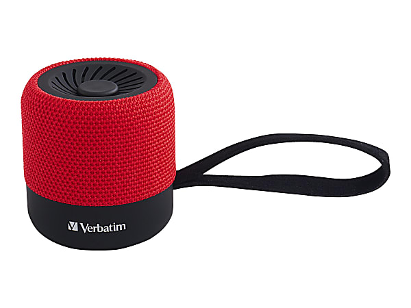 Verbatim Wireless Mini Bluetooth Speaker - Speaker - for portable use - Bluetooth - 3 Watt - red
