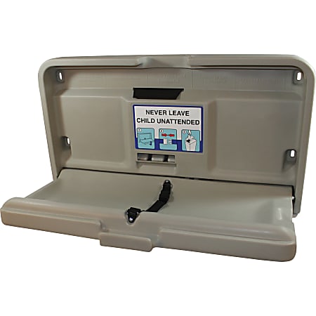 Impact Baby Changing Table, 50 lb Capacity, 4"H x 20"W x 35"L, Gray