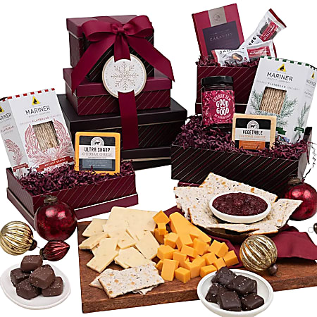 Gourmet Gift Baskets Premium Sweet And Savory Gift Tower, Multicolor