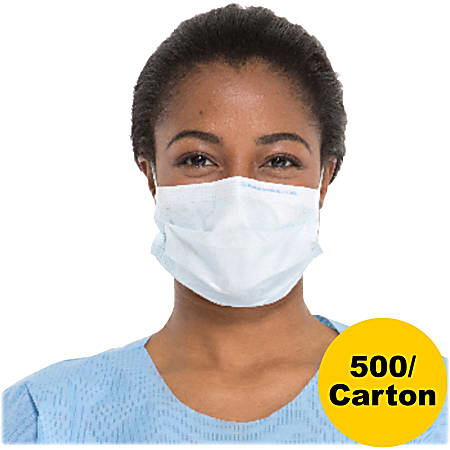 Kimberly-Clark® Procedure Masks, Blue, 50 Per Pack, Case Of 10 Packs
