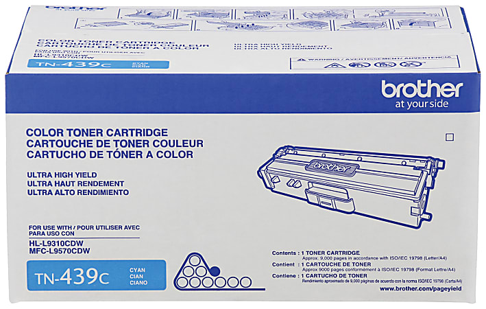 Brother® TN-439 Cyan Extra-High Yield Toner Cartridge, TN-439C