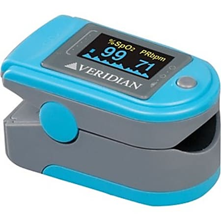 Veridian Healthcare Deluxe Finger Pulse Oximeter - Latex-free, Auto Shutoff