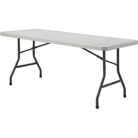 Lorell® Ultra-Lite Economy Folding Table, 29-3/10"H x 96"W x 30"D, 1000 Lb Capacity, Gray