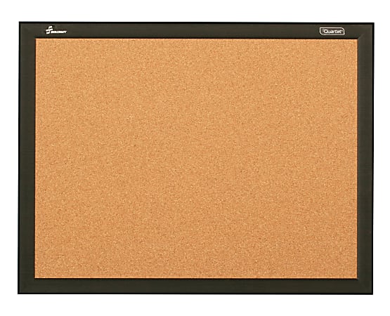 SKILCRAFT® Cork Bulletin Board, 24" x 36", Aluminum Frame With Black Finish (AbilityOne 7195 01 651 1284)
