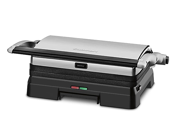 Cuisinart Griddler Grill Panini Press SilverBlack Office Depot