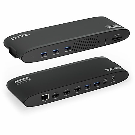 Plugable 14-in-1 USB-C Triple Monitor Laptop Docking Station with 100W Charging - Replaced by UD-3900PDZ - UD3900PDH