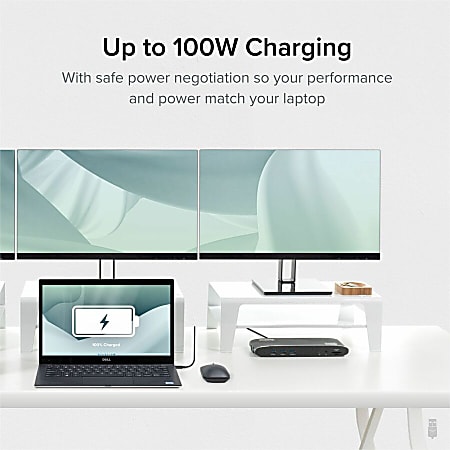 Plugable 14 in 1 USB C Triple Monitor Laptop Docking Station with