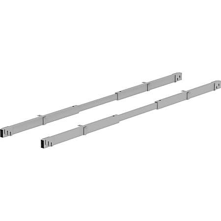 Lorell® Relevance Series Adjustable Crossbar Set, Silver