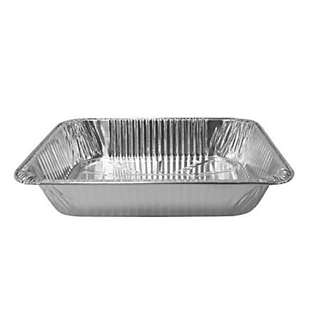 Karat 1/2-Size 2-3/8" Foil Steam Table Pans, Silver,