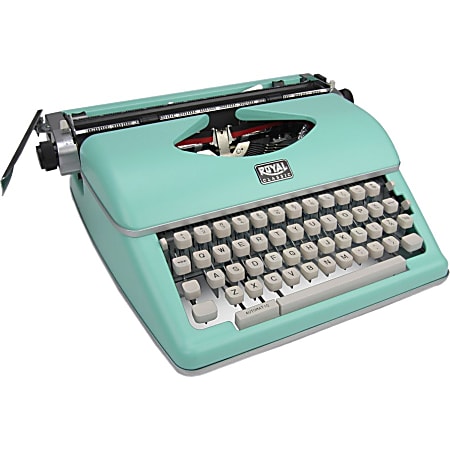 Royal Classic Manual Typewriter - Mint - 11" Print Width - Impression Control Lever, Paper Support Bar, Ribbon Color Selector, Tab Position, Line Spacing