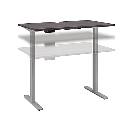 Bush Business Furniture Move 60 Series 48"W x 30"D Height Adjustable Standing Desk, Storm Gray/Cool Gray Metallic, Premium Installation