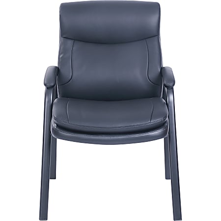 Lorell® InCite Bonded Leather Guest Chair, Black
