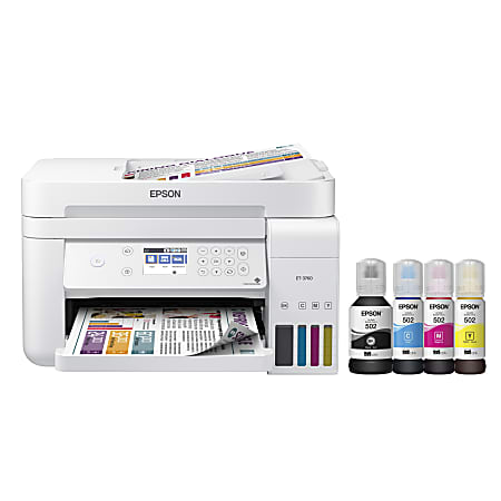 Epson® EcoTank® ET-3760 Wireless SuperTank® All-In-One Color Printer