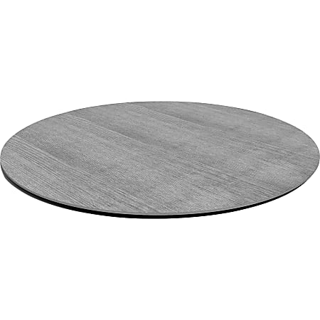 Lorell® Laminate Knife-Edge Round Conference Table Top, 48"W, Charcoal