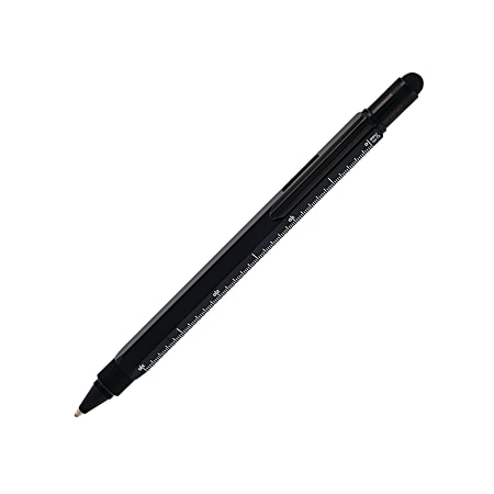 Monteverde® One Touch Tool Pen, Medium Point, 0.8 mm, Black Barrel, Black Ink