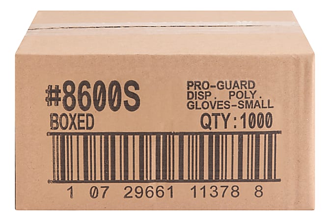 Protected Chef Disposable General Purpose Gloves - Small Size - Unisex - Polyethylene - Clear - Disposable, Durable, Comfortable, Lightweight, Ambidextrous - For Food Handling, Multipurpose, Cleaning, Printing - 10000 / Carton - 11.50" Glove Length